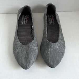 Skechers Women's Gray Cleo Bewitch Ballet Flat - 8.5 - NWOT